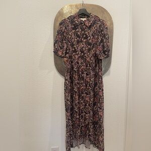 Bohme Black Floral Maxi Dress